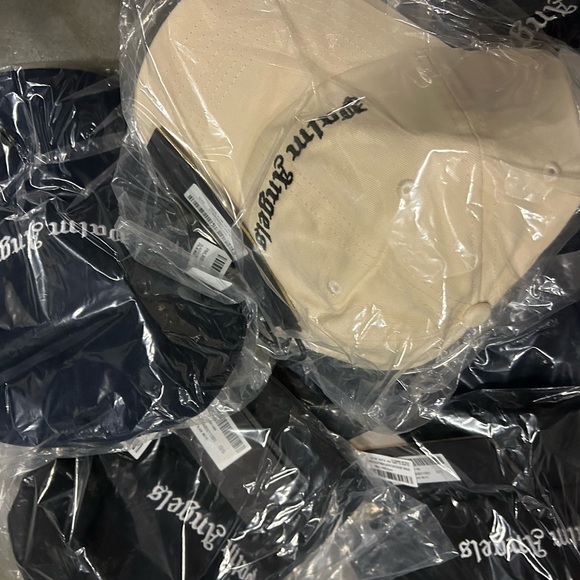 Palm Angels Classic White Logo Cap - Black/off white / navy - Picture 4 of 4